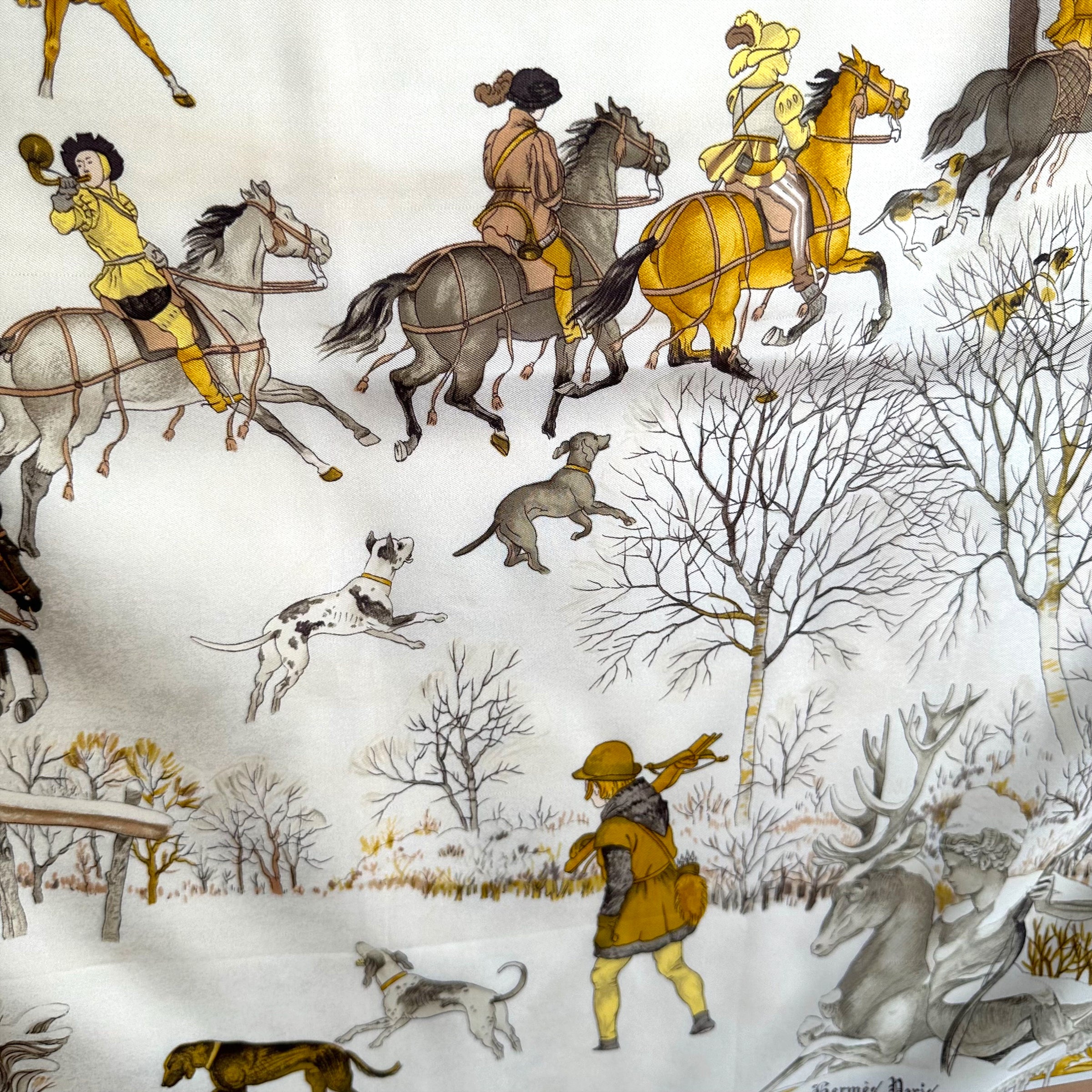 L'hiver - FOULARD HERMES 90 CM