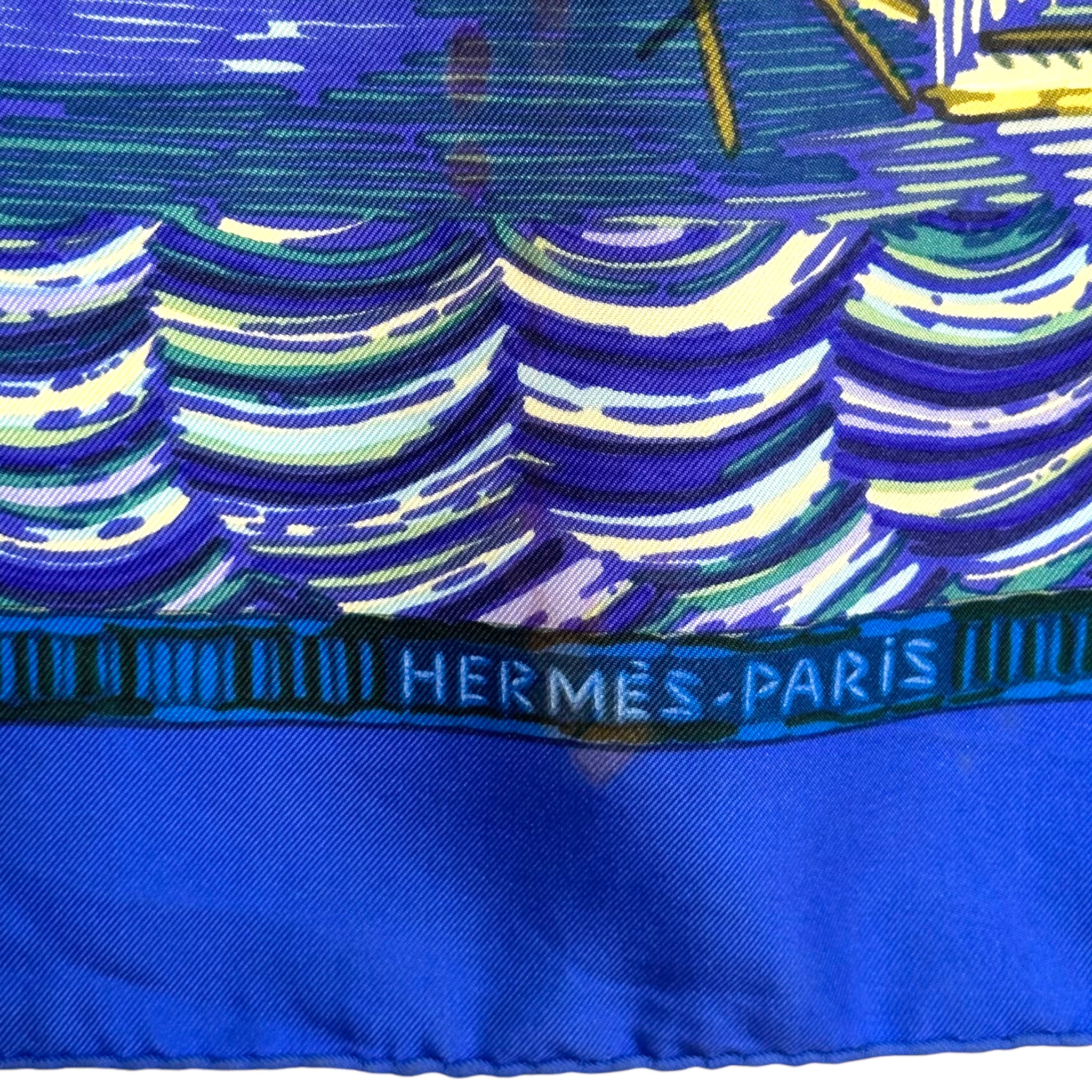 Marine naïve - FOULARD HERMES 90 cm