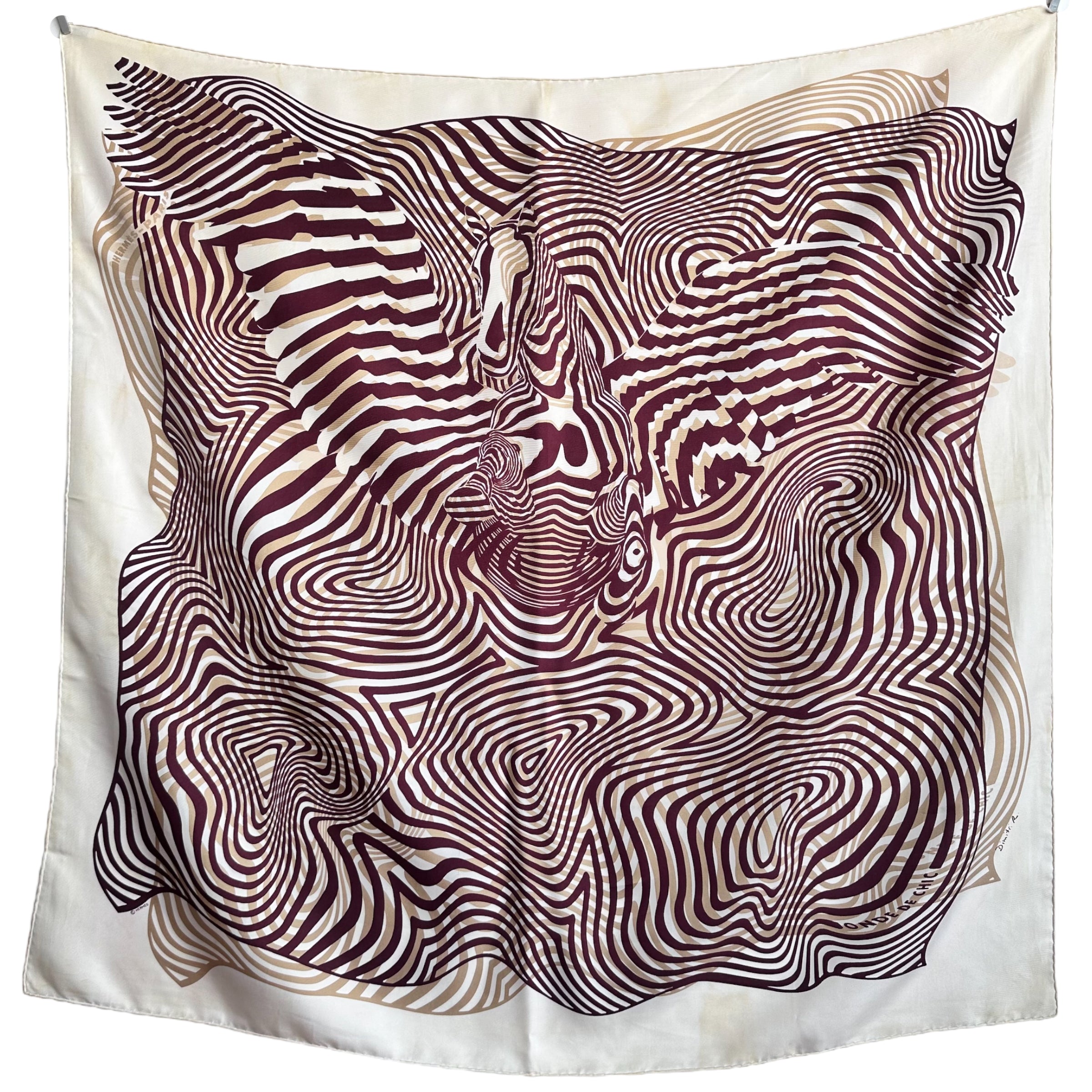 Ondes de chic - FOULARD HERMES 90 CM
