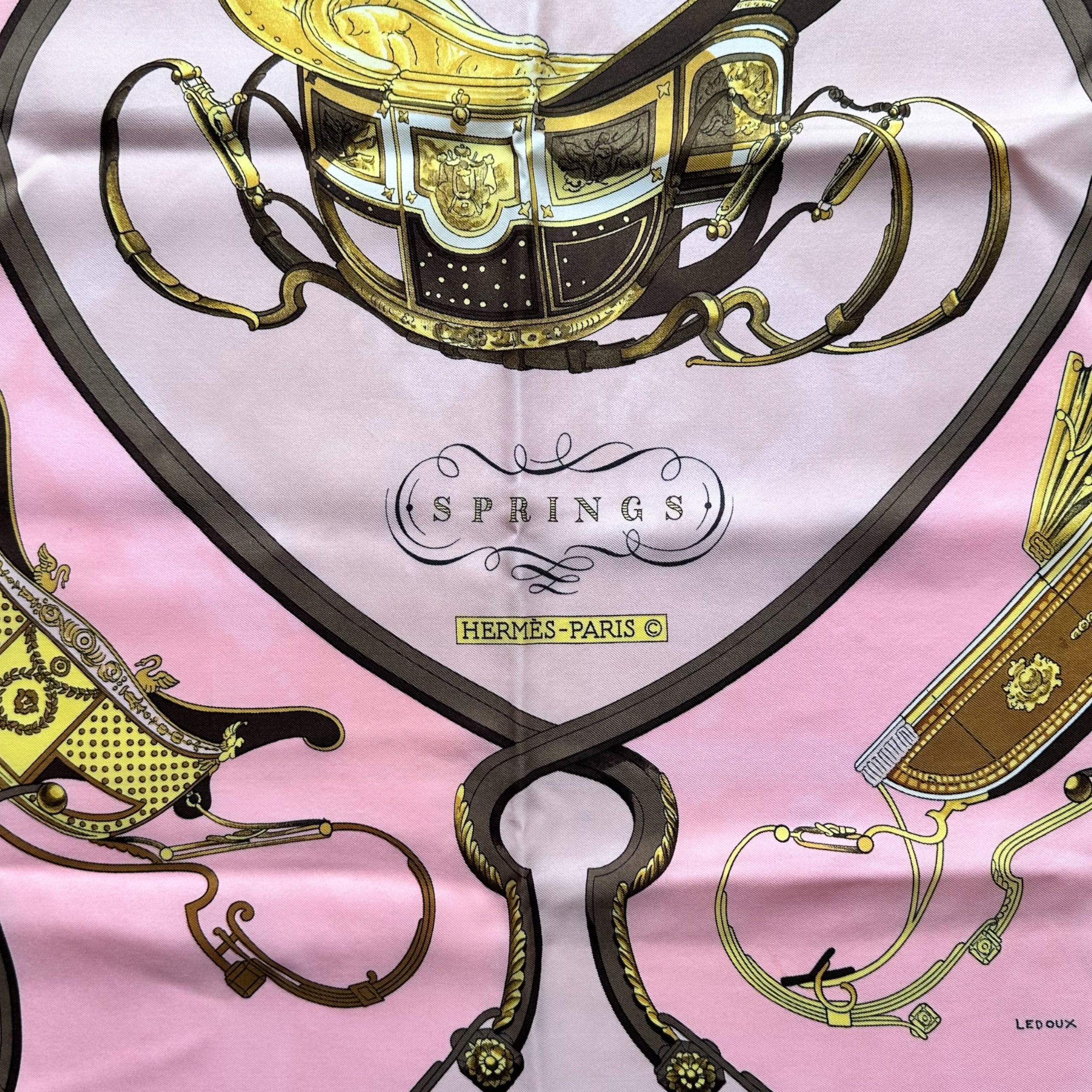 Springs - FOULARD CARRE HERMES 90 CM