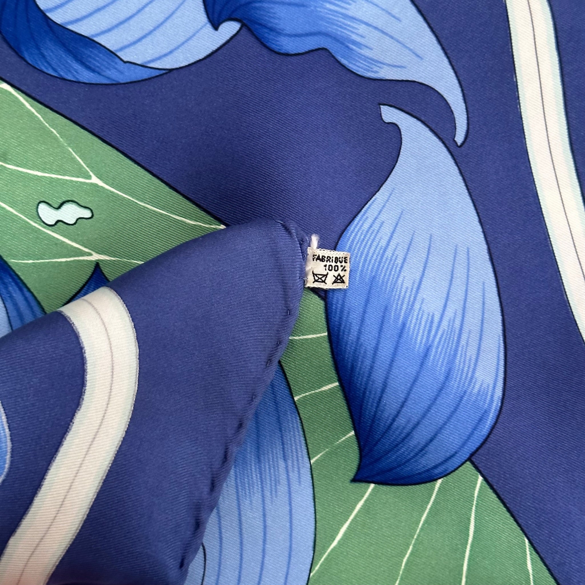 Fleurs de lotus - FOULARD HERMES 90 CM