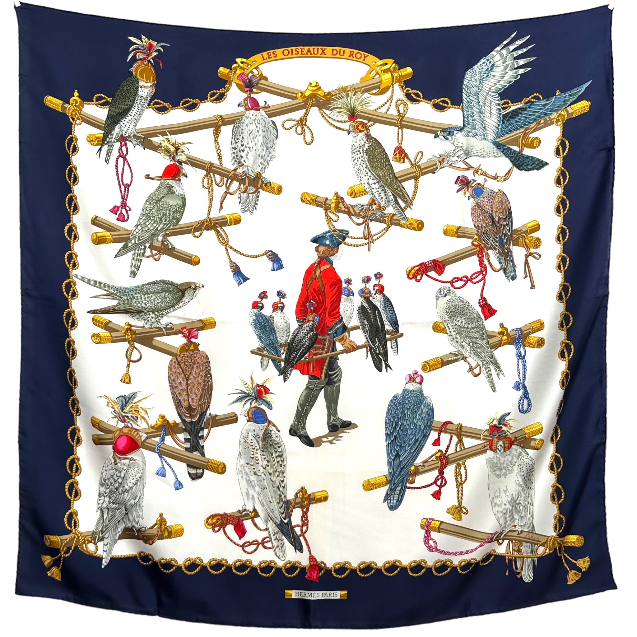 Les oiseaux du Roy - FOULARD HERMES 90 CM