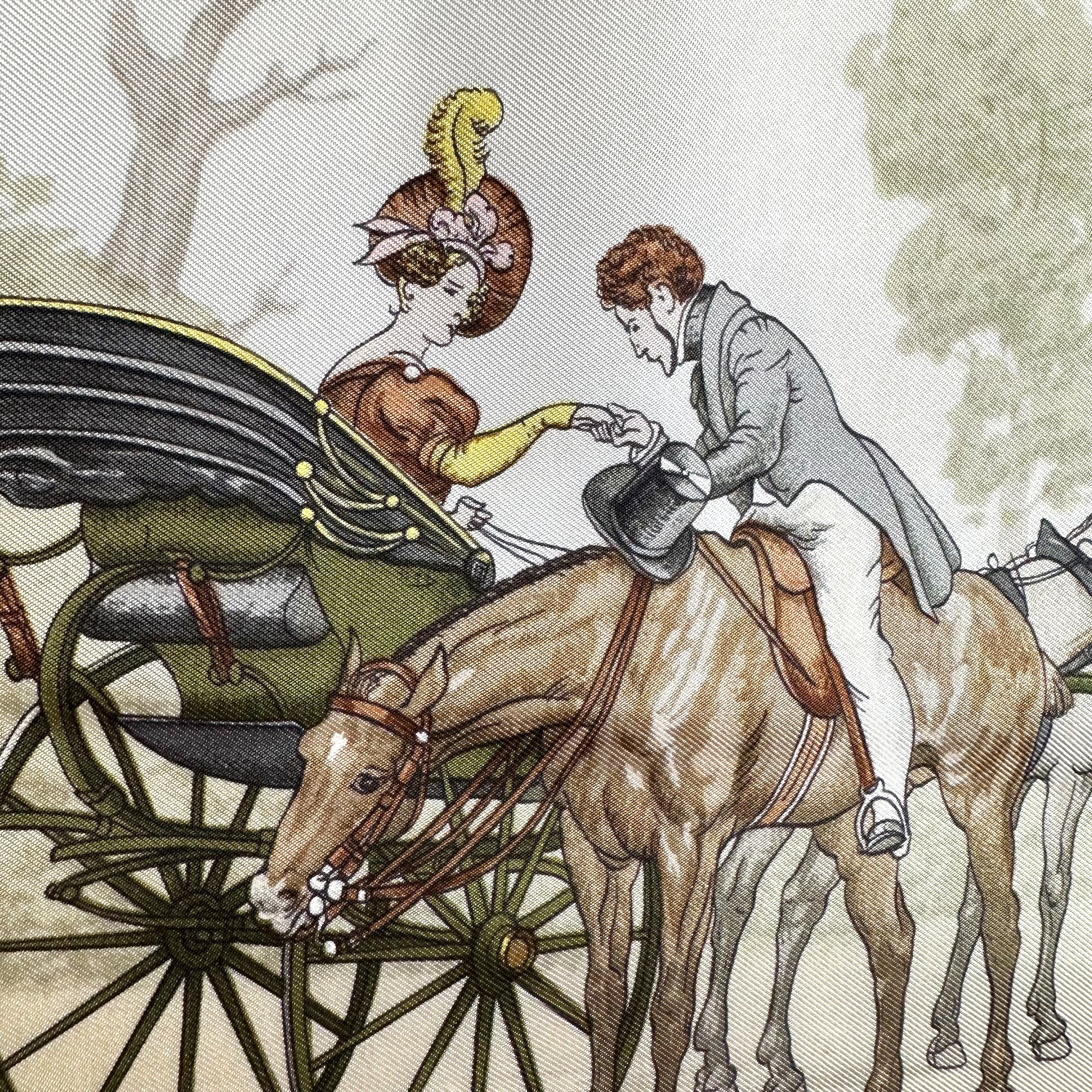 La Promenade de Longchamps - FOULARD HERMES 90 CM