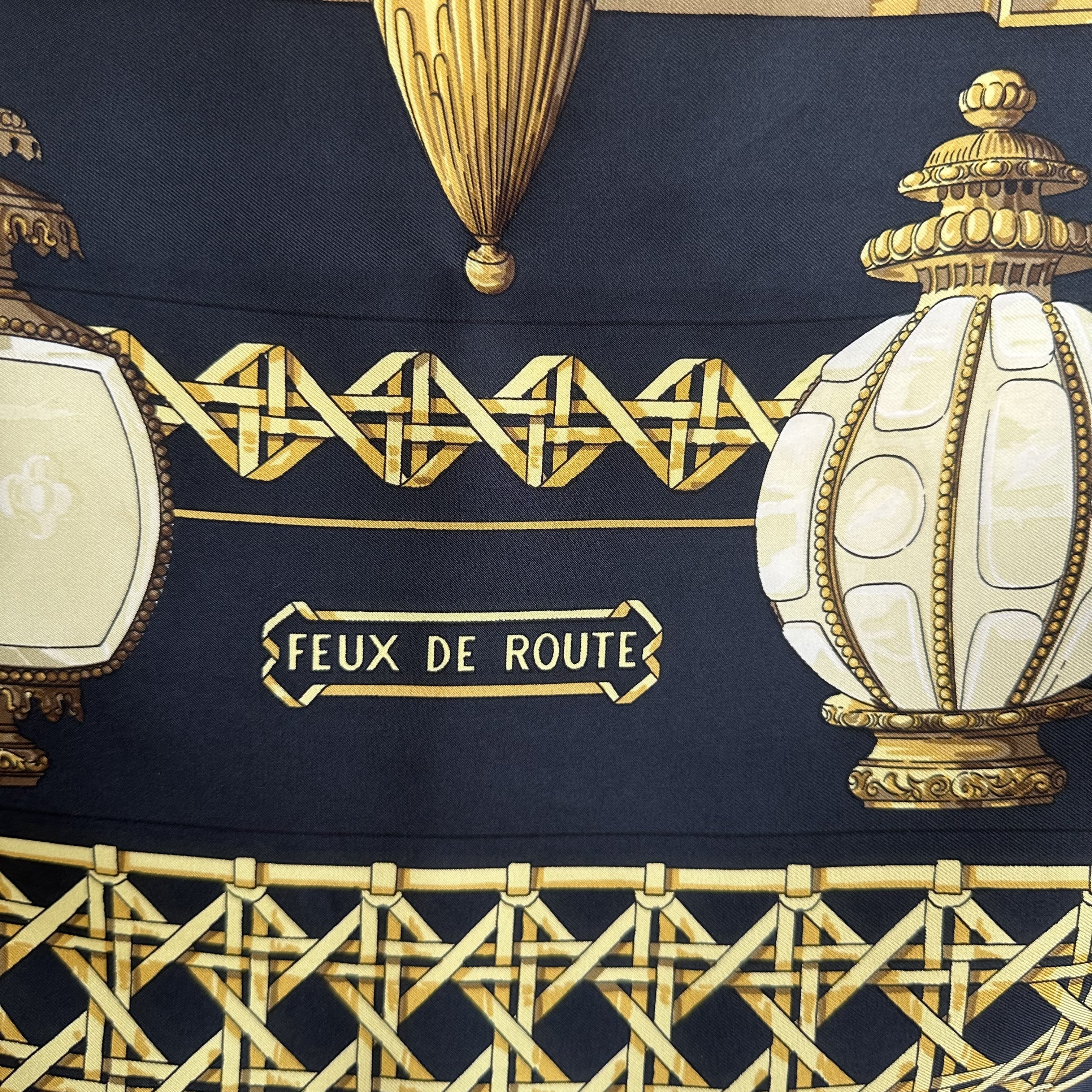 Feux de route - FOULARD HERMES 90CM
