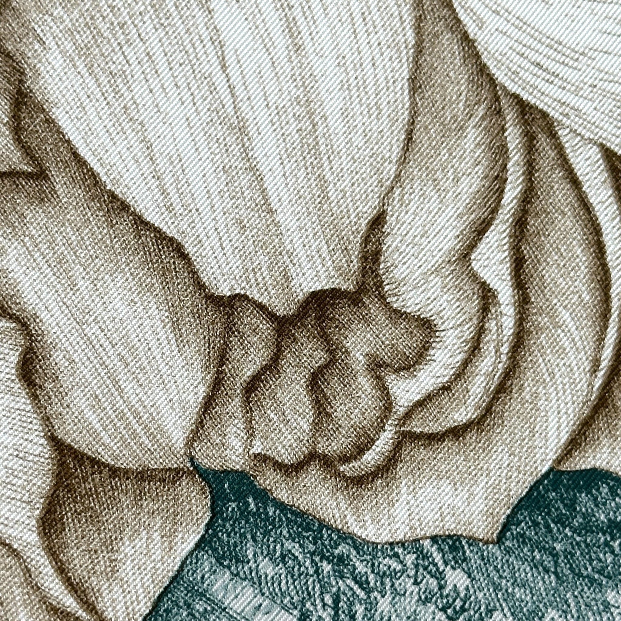 À l'ombre des pivoines - FOULARD HERMES 90 - Carré Society