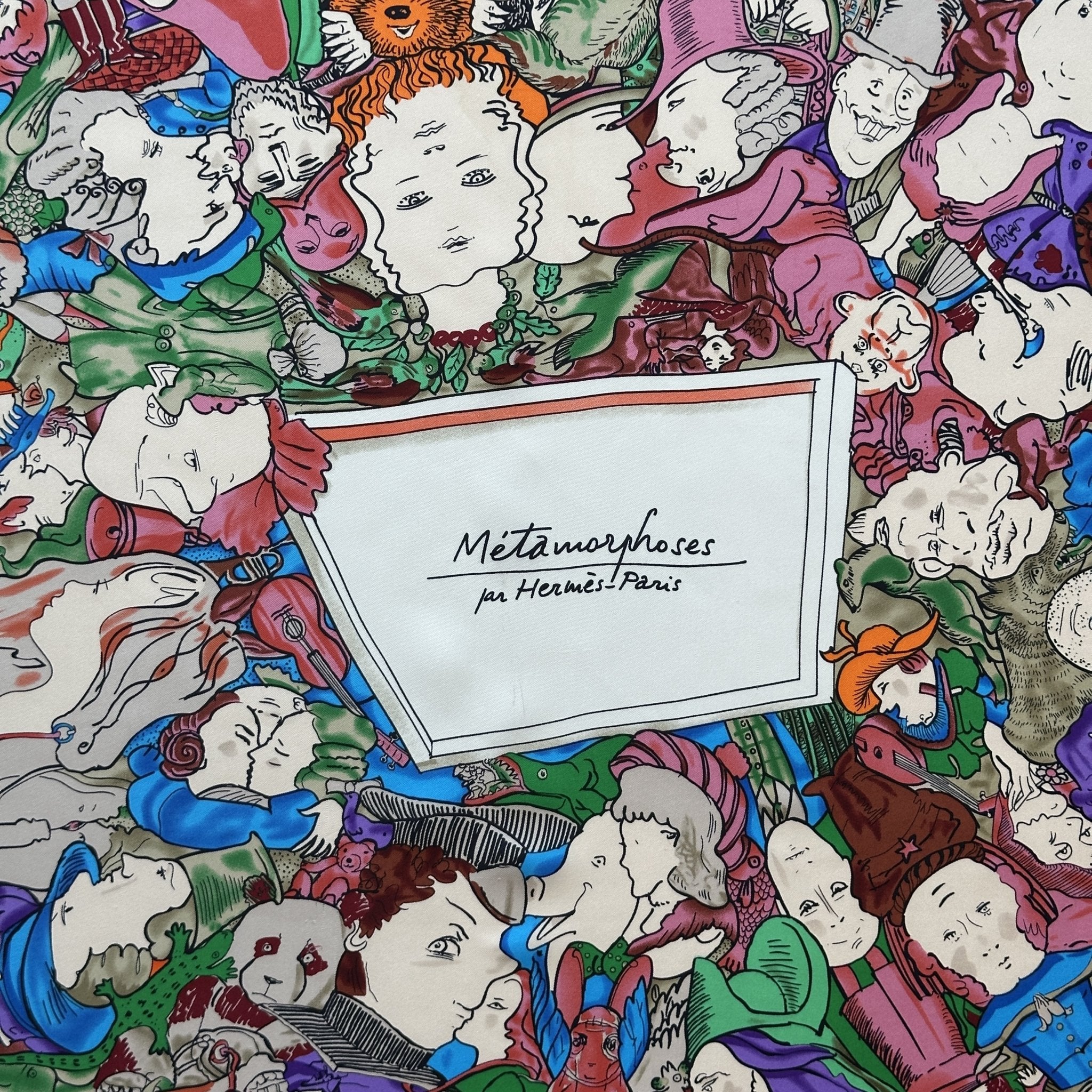 Foulard Hermès 90 cm - Métamorphoses - Philippe Dumas (2014)