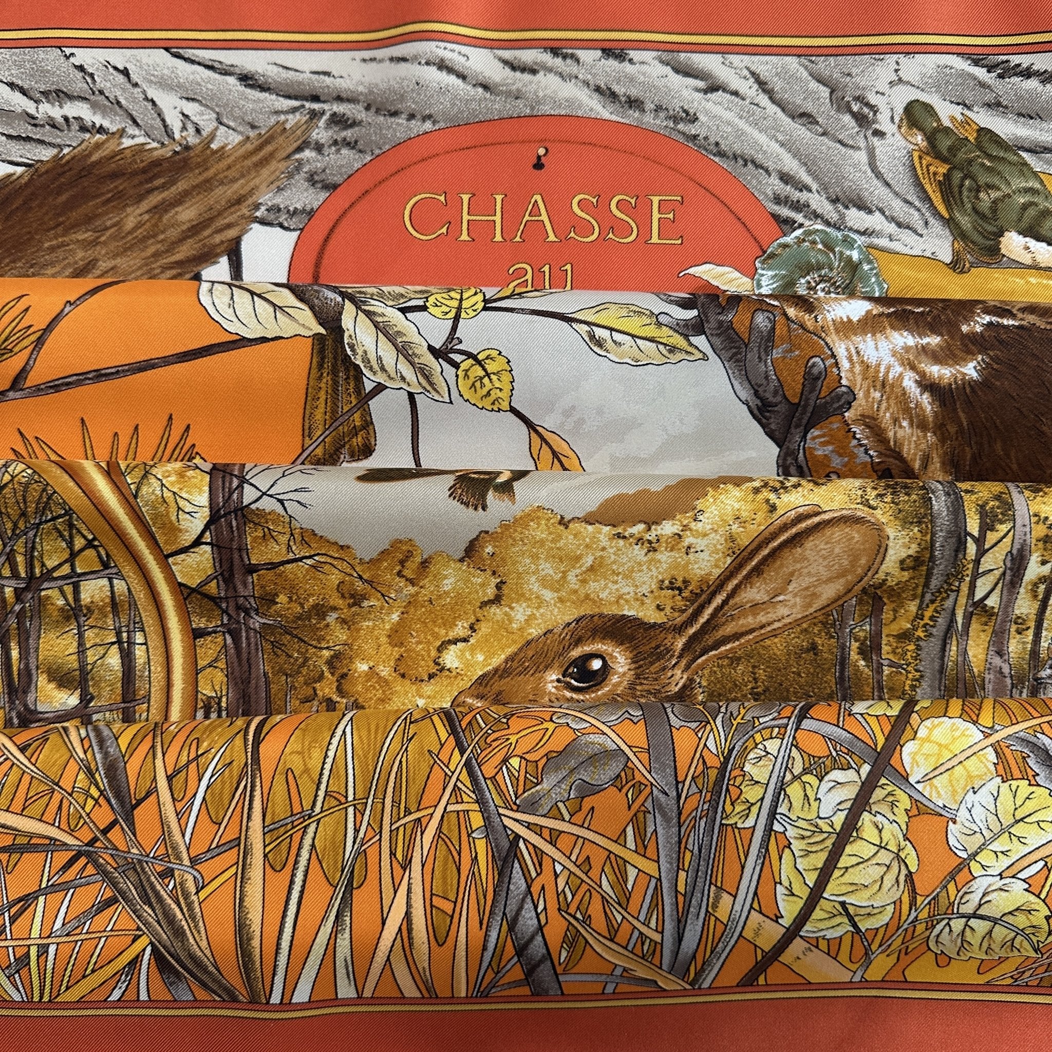 Chasse au bois - FOULARD HERMES 90 CM