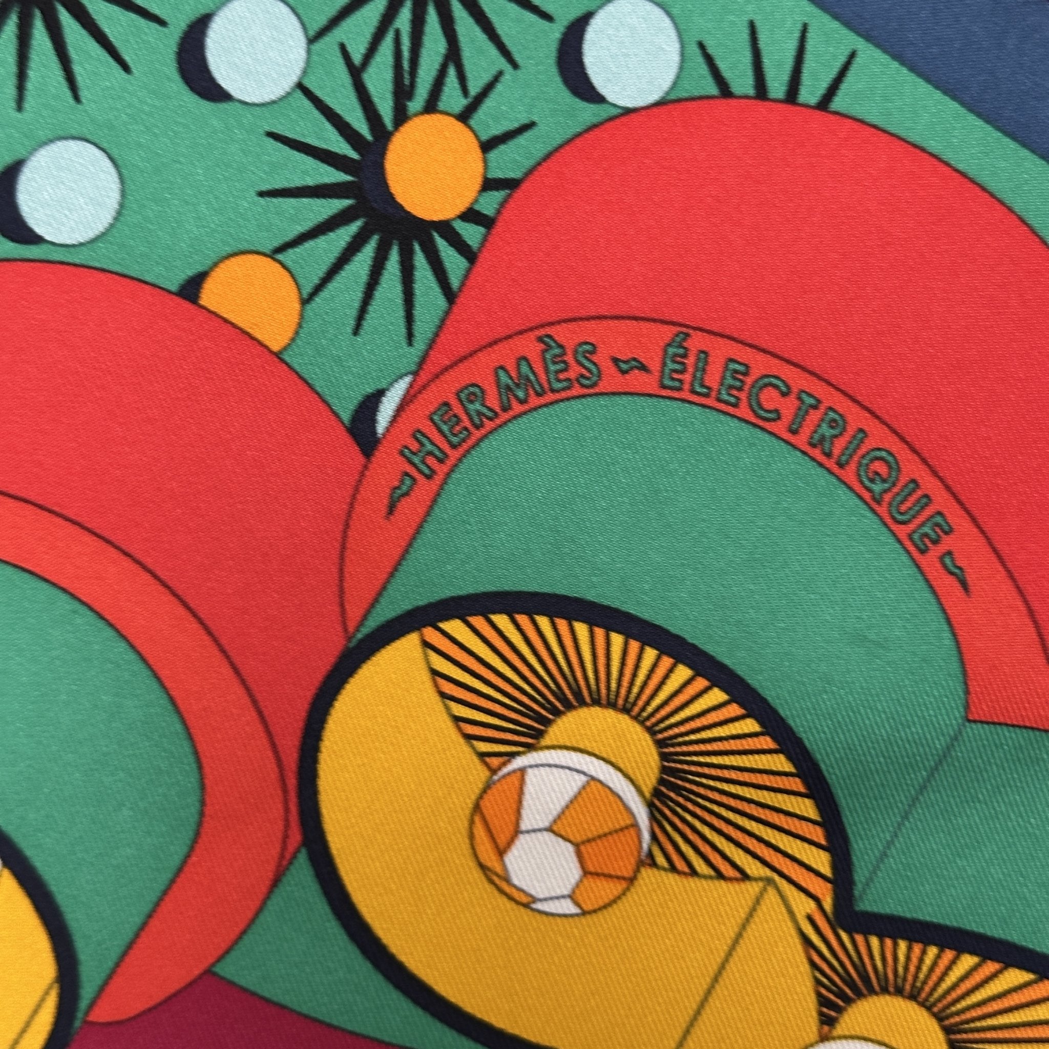 Hermès électrique - FOULARD HERMES 90 cm