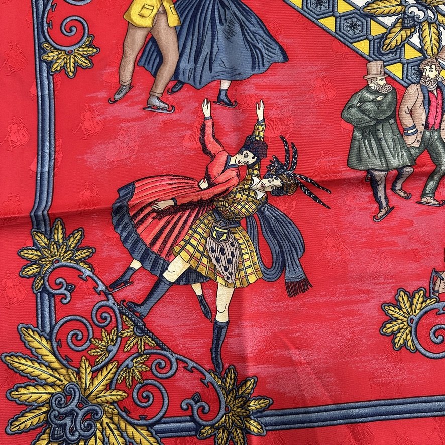 Joies d'hiver - FOULARD HERMES 90 CM