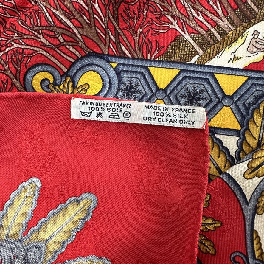 Joies d'hiver - FOULARD HERMES 90 CM