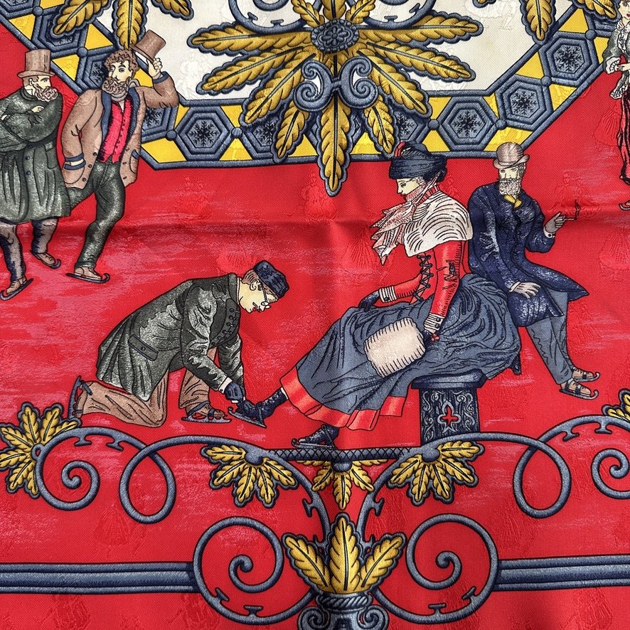 Joies d'hiver - FOULARD HERMES 90 CM