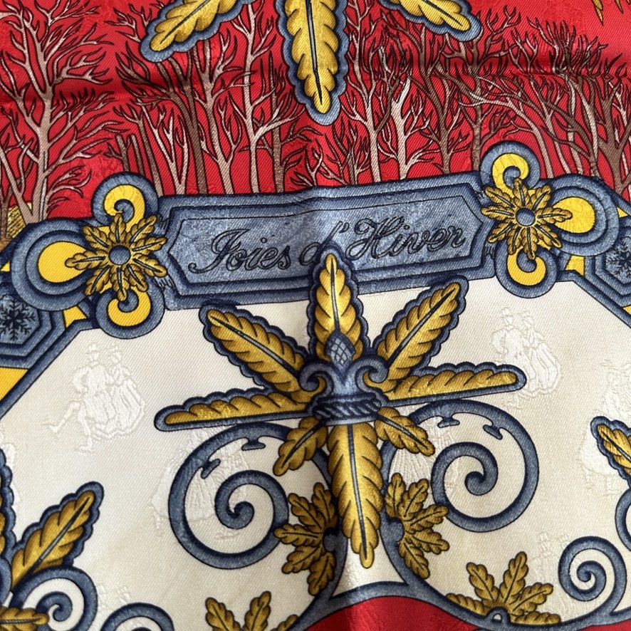 Joies d'hiver - FOULARD HERMES 90 CM