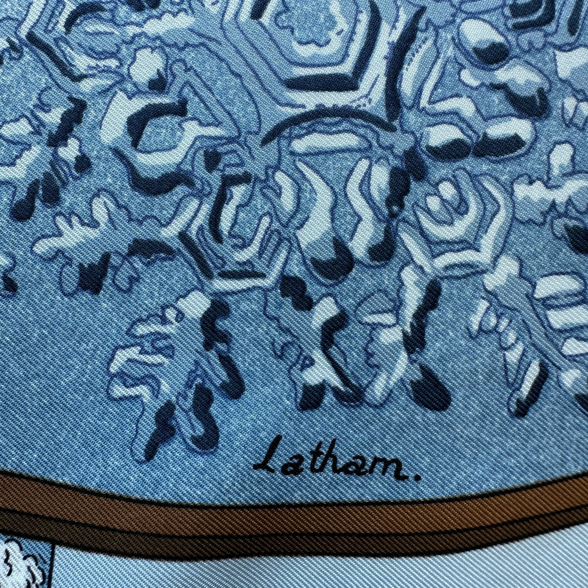 Neige d'antan - FOULARD HERMES 90 CM