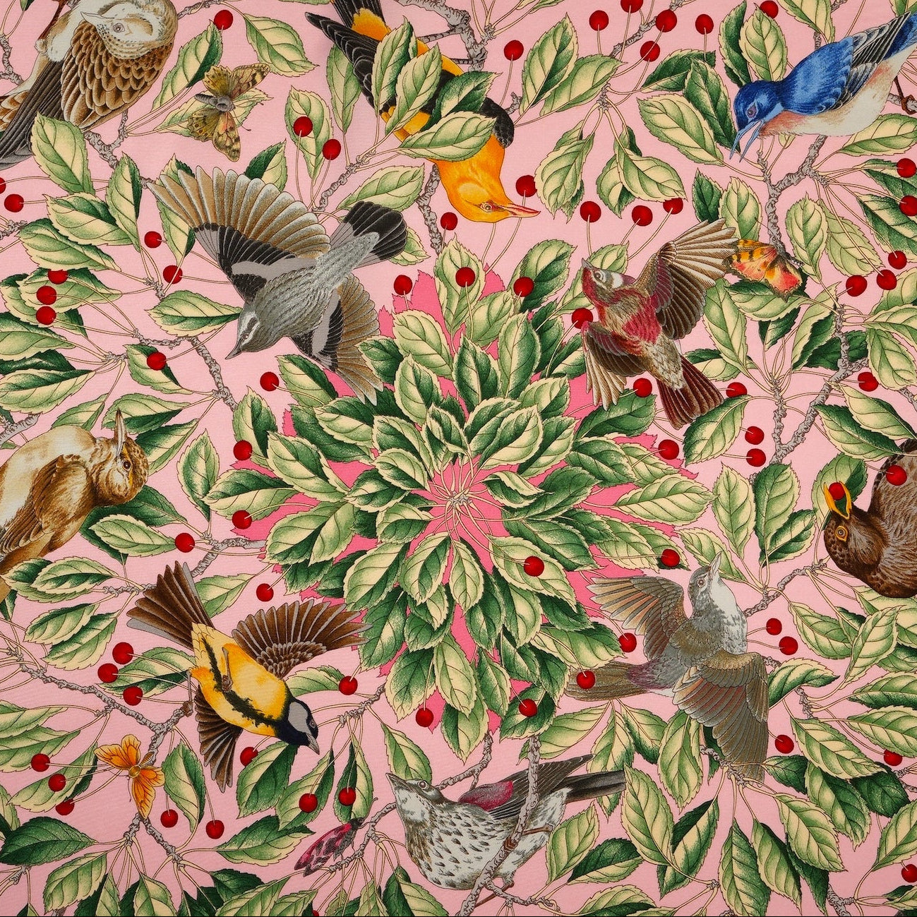 Carré Hermès 90 cm – Les Merises – Antoine de Jacquelot (1993)