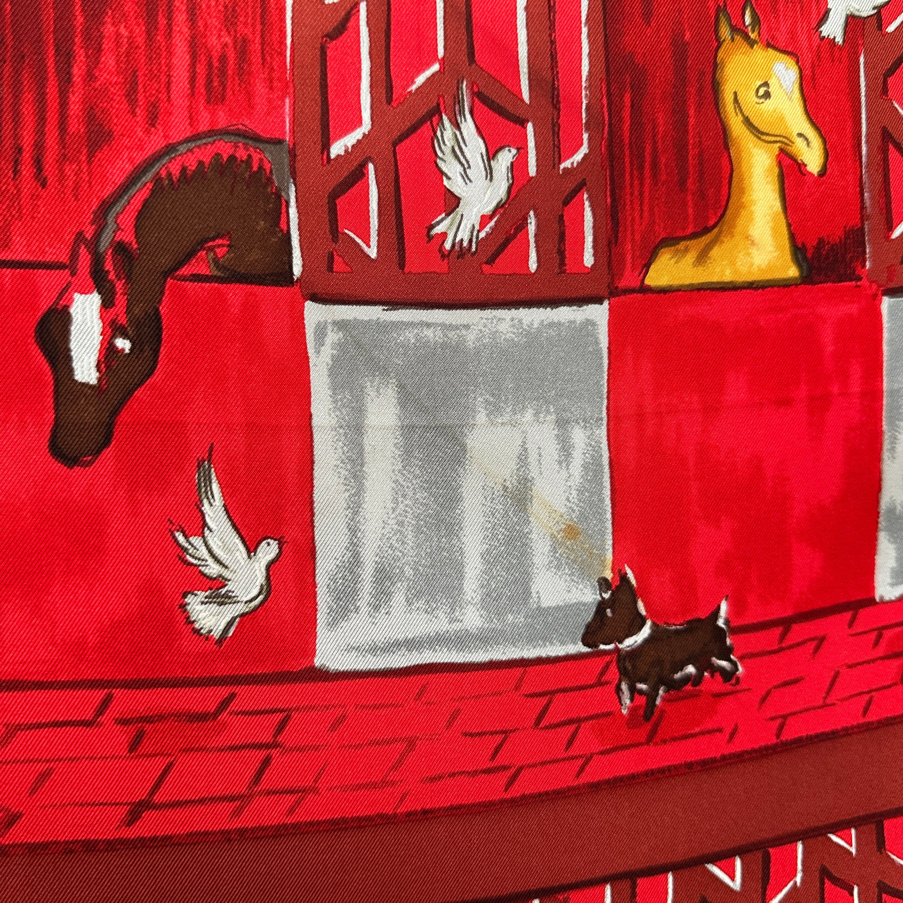 petite salissure sur le foulard