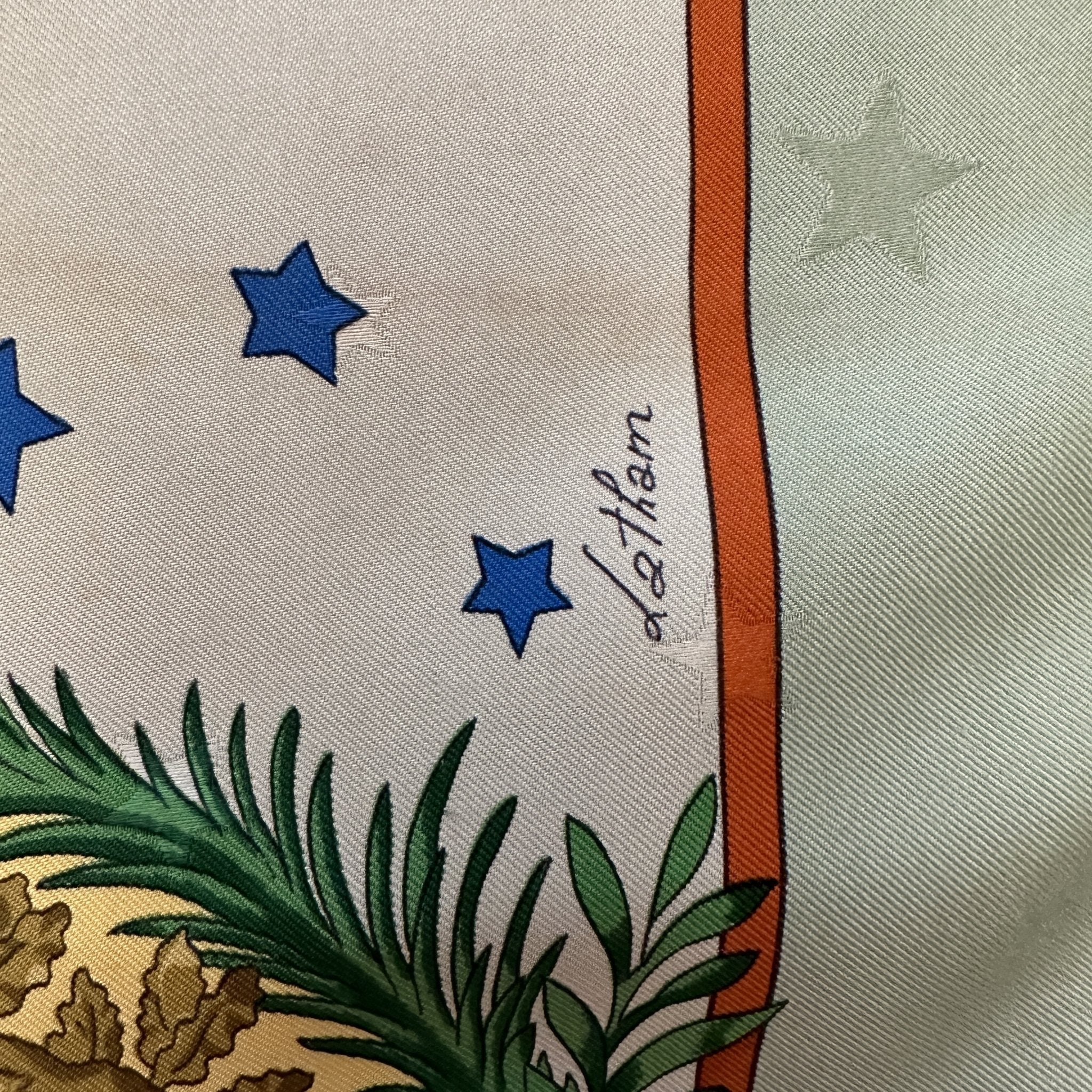 Foulard Carré Hermès 90 cm – Emblèmes de l'Europe – Caty Latham (1993)