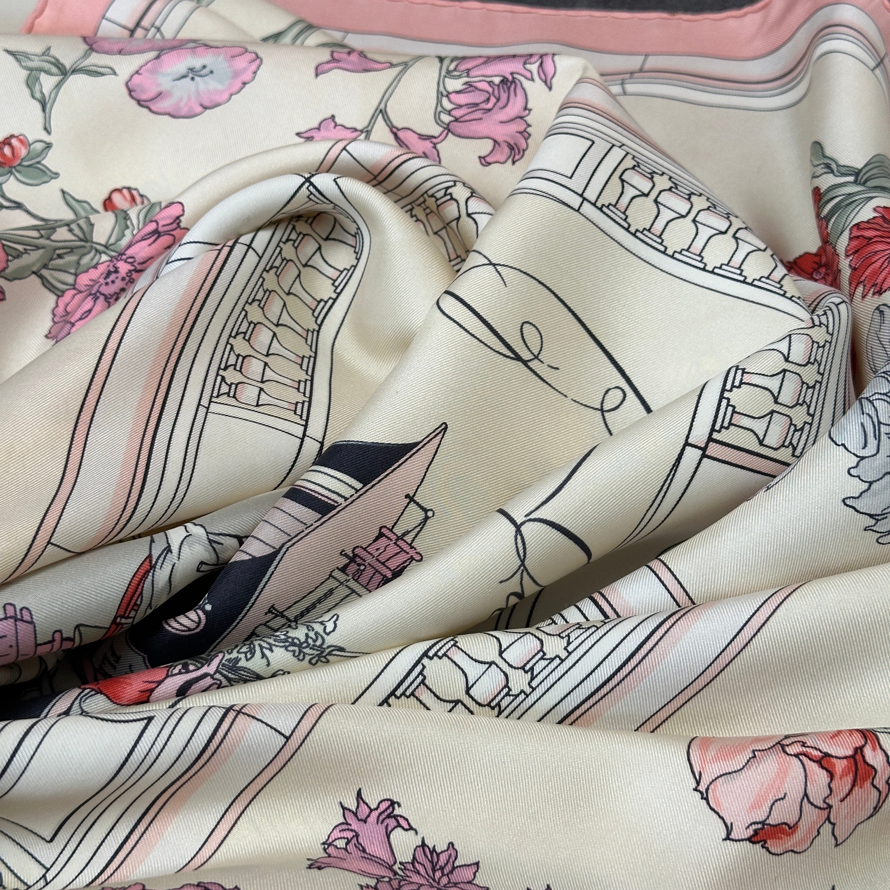 Quai aux fleurs - FOULARD HERMES 90 CM