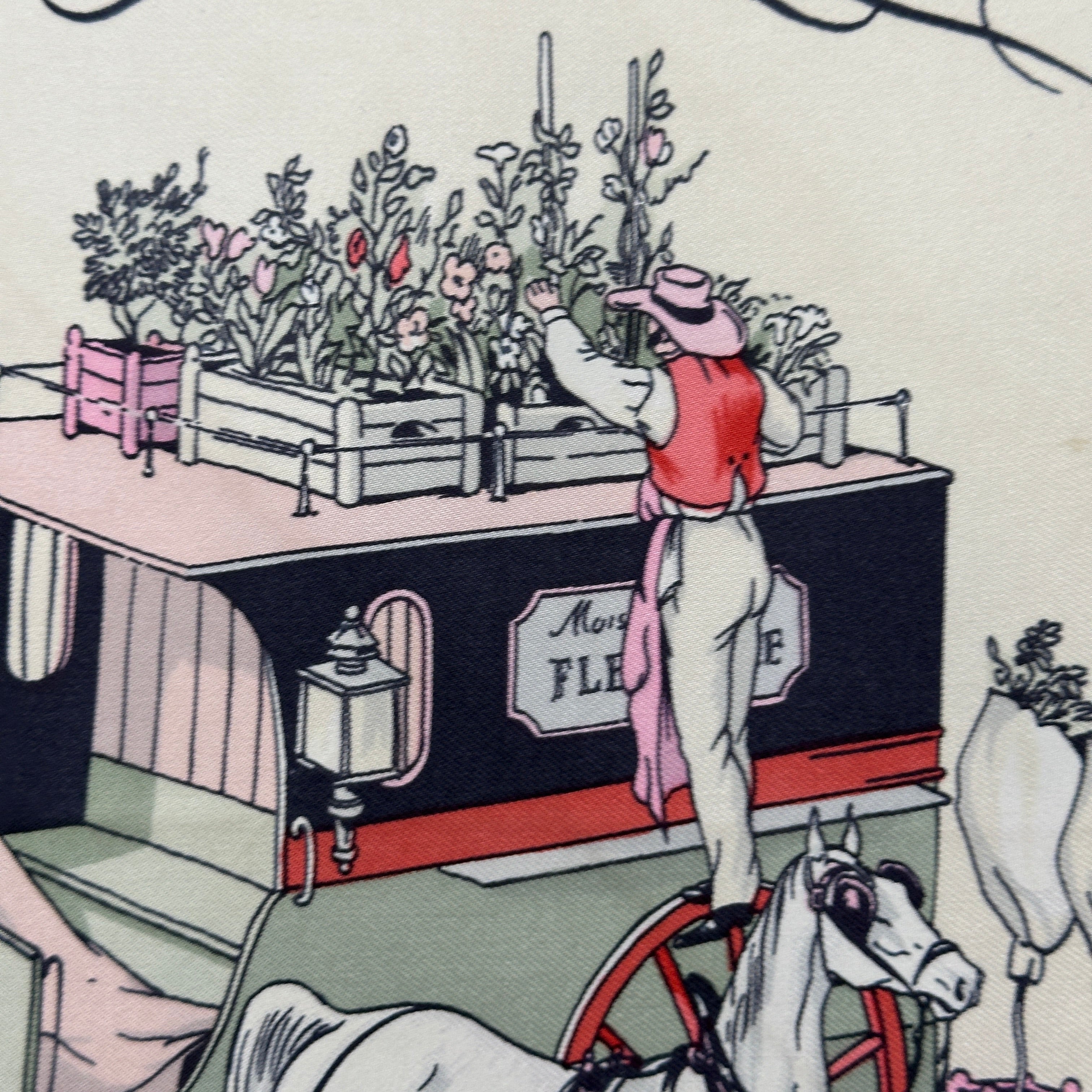 Quai aux fleurs - FOULARD HERMES 90 CM