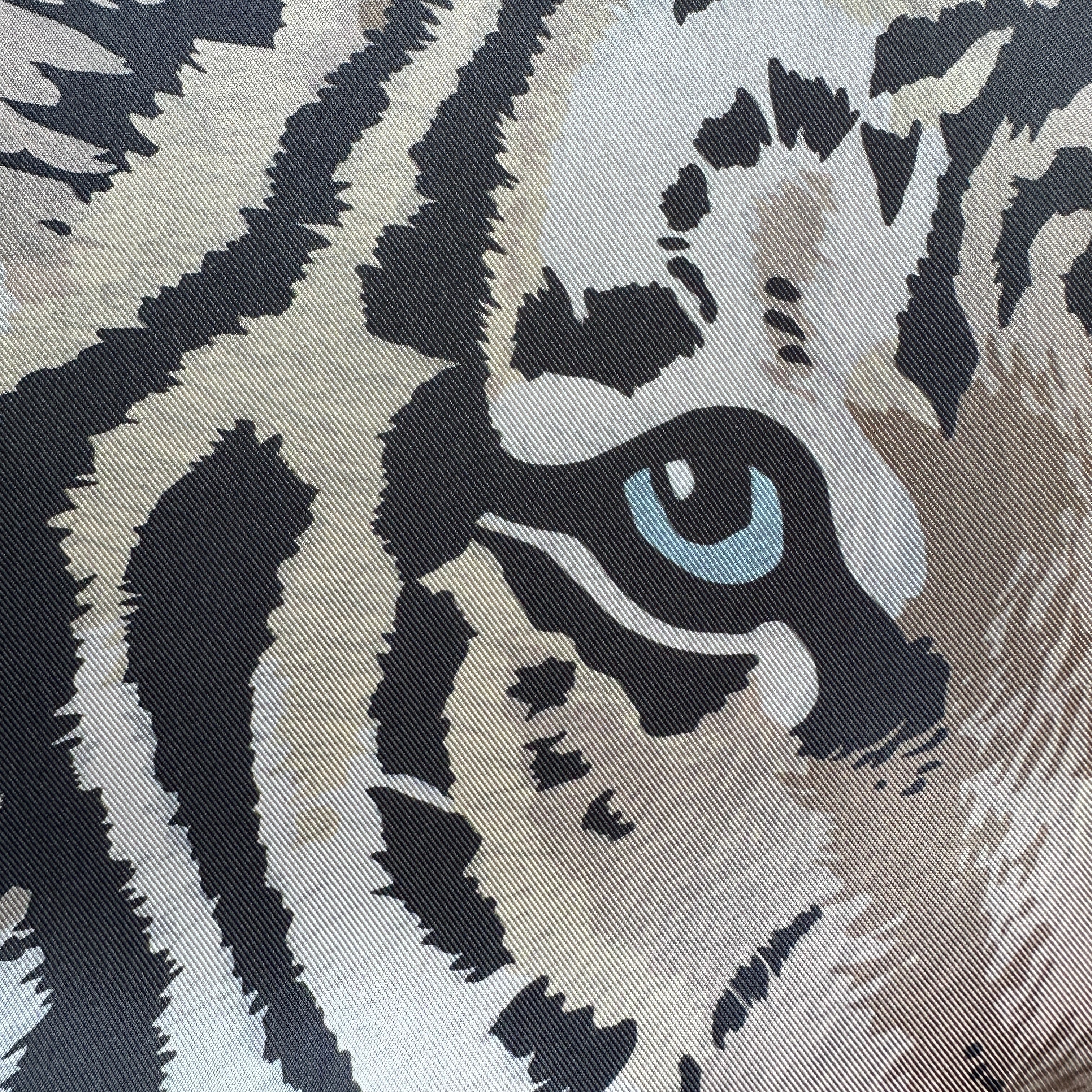 Foulard Hermès Double Face – Tigre Royal – Christine Vauzelles (2022)