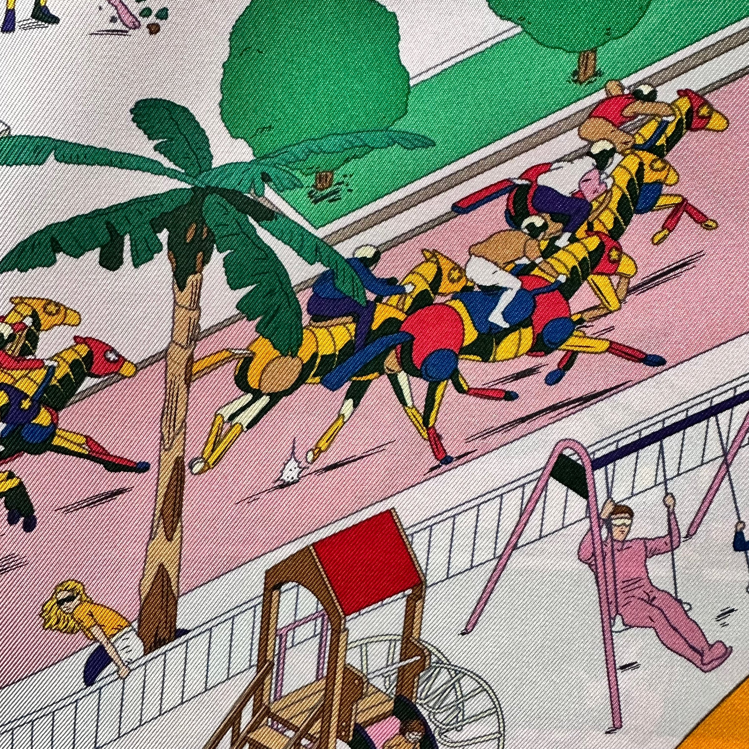 On the beach - FOULARD HERMES 90 cm