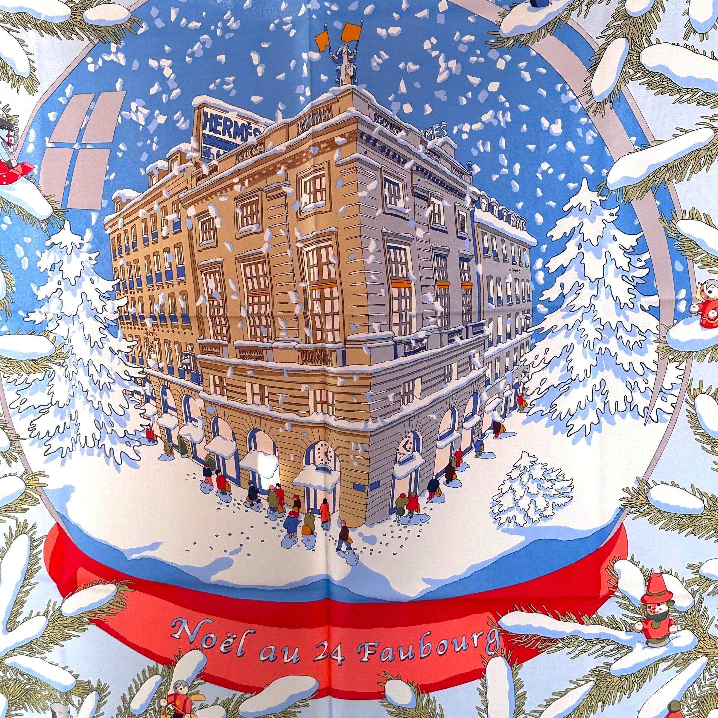 Noël au 24 Faubourg - FOULARD HERMES 90CM