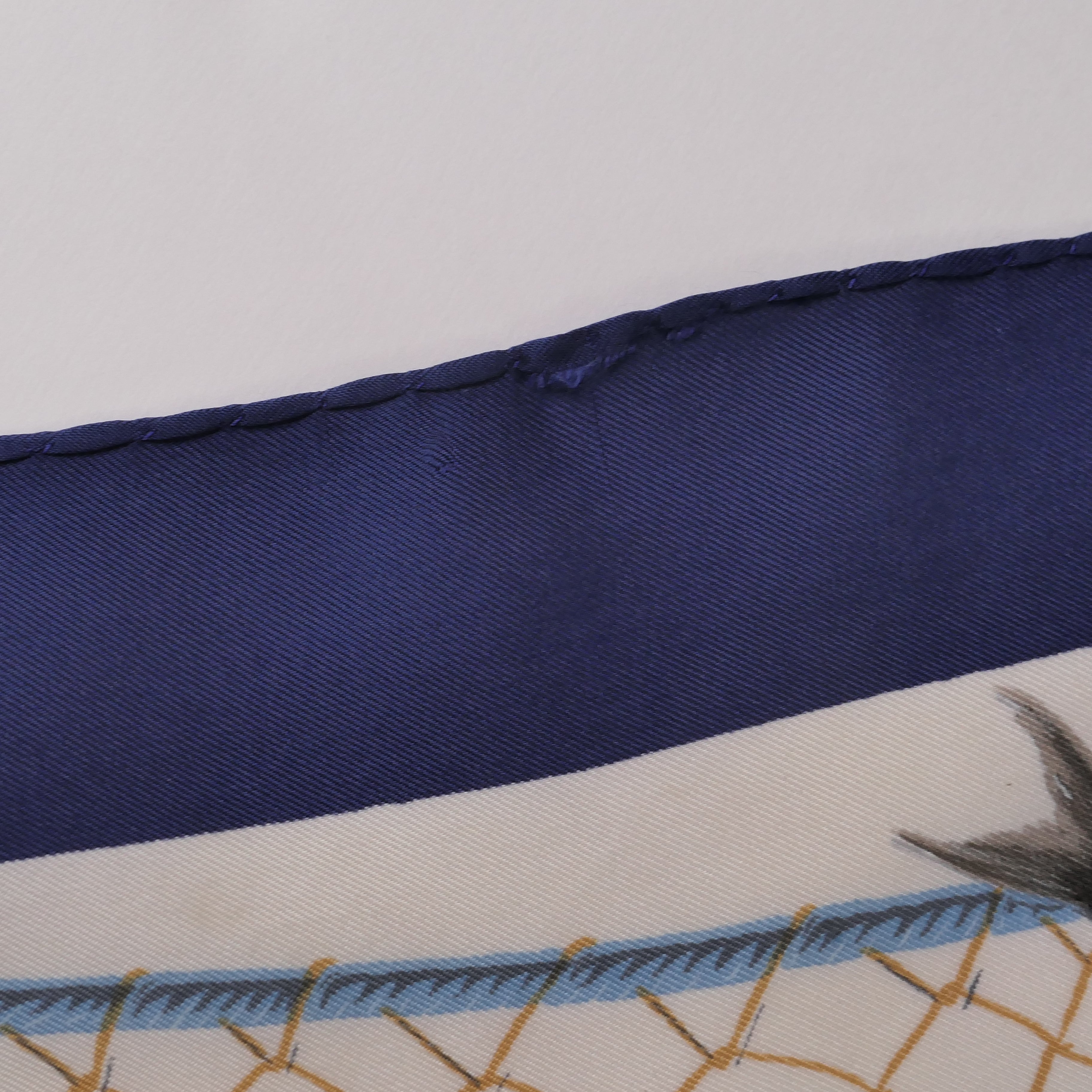 Foulard Hermès 90 cm – Coup de Filet – Henri de Linarès (1955)