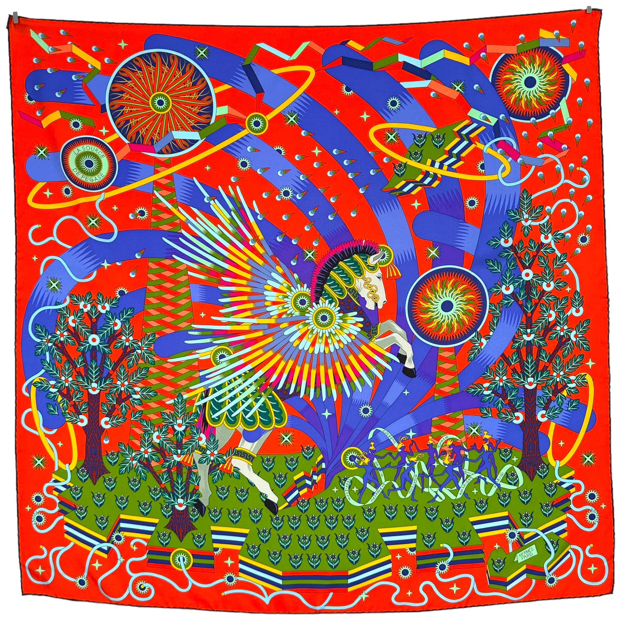 The Pegasus Spring - HERMES SCARF - VERY RARE