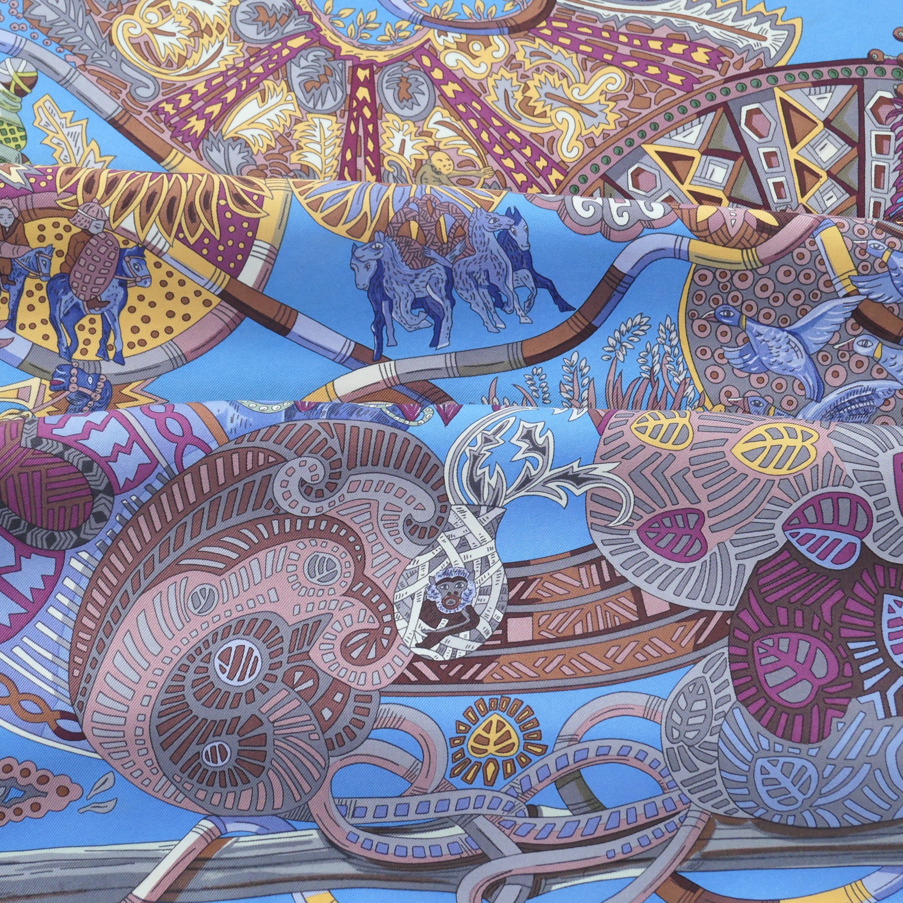 Carré Hermès Édition anniversaire – Au Fil du Carré – Annie Faivre (2011)