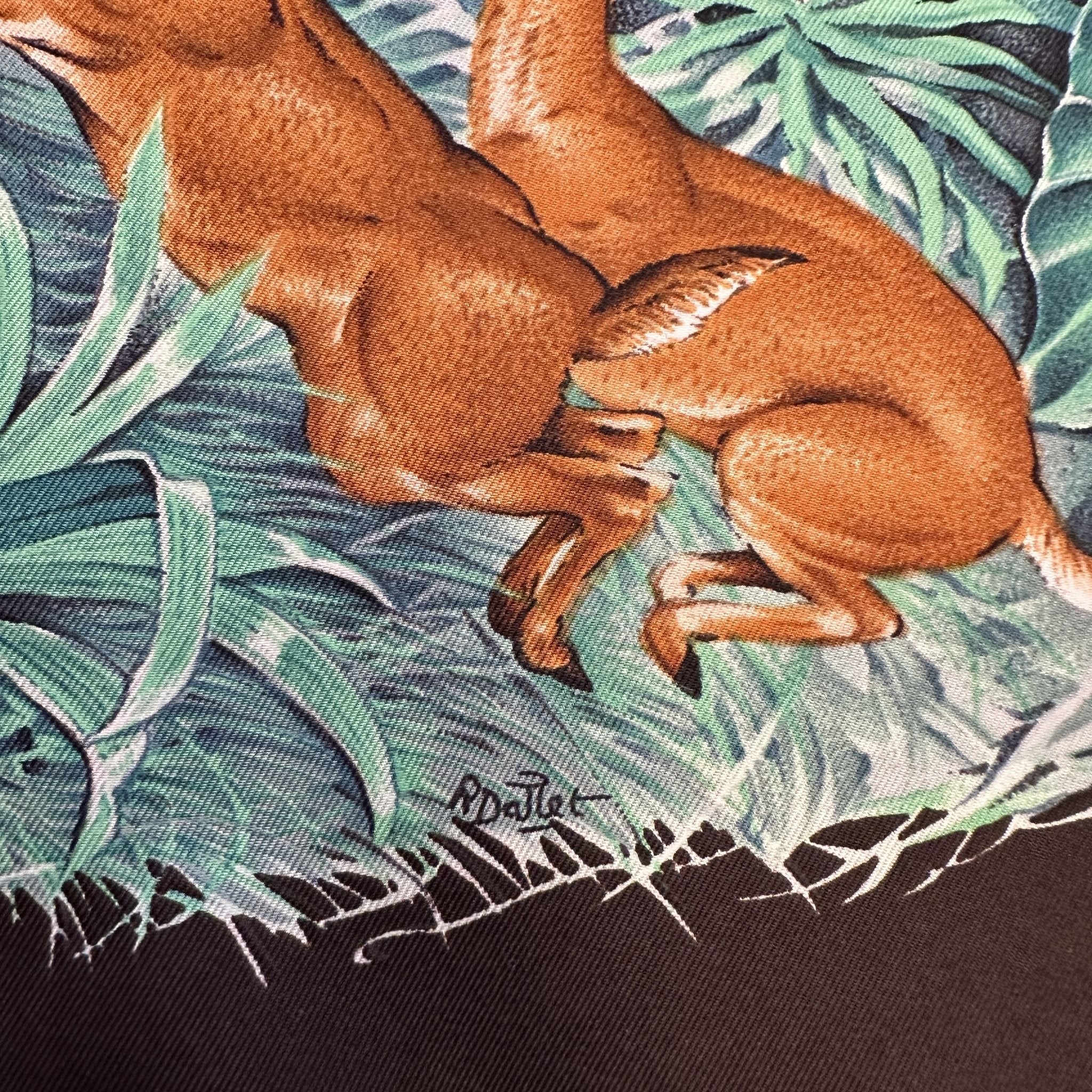 foulard carre hermes equateur par robert dallet marron