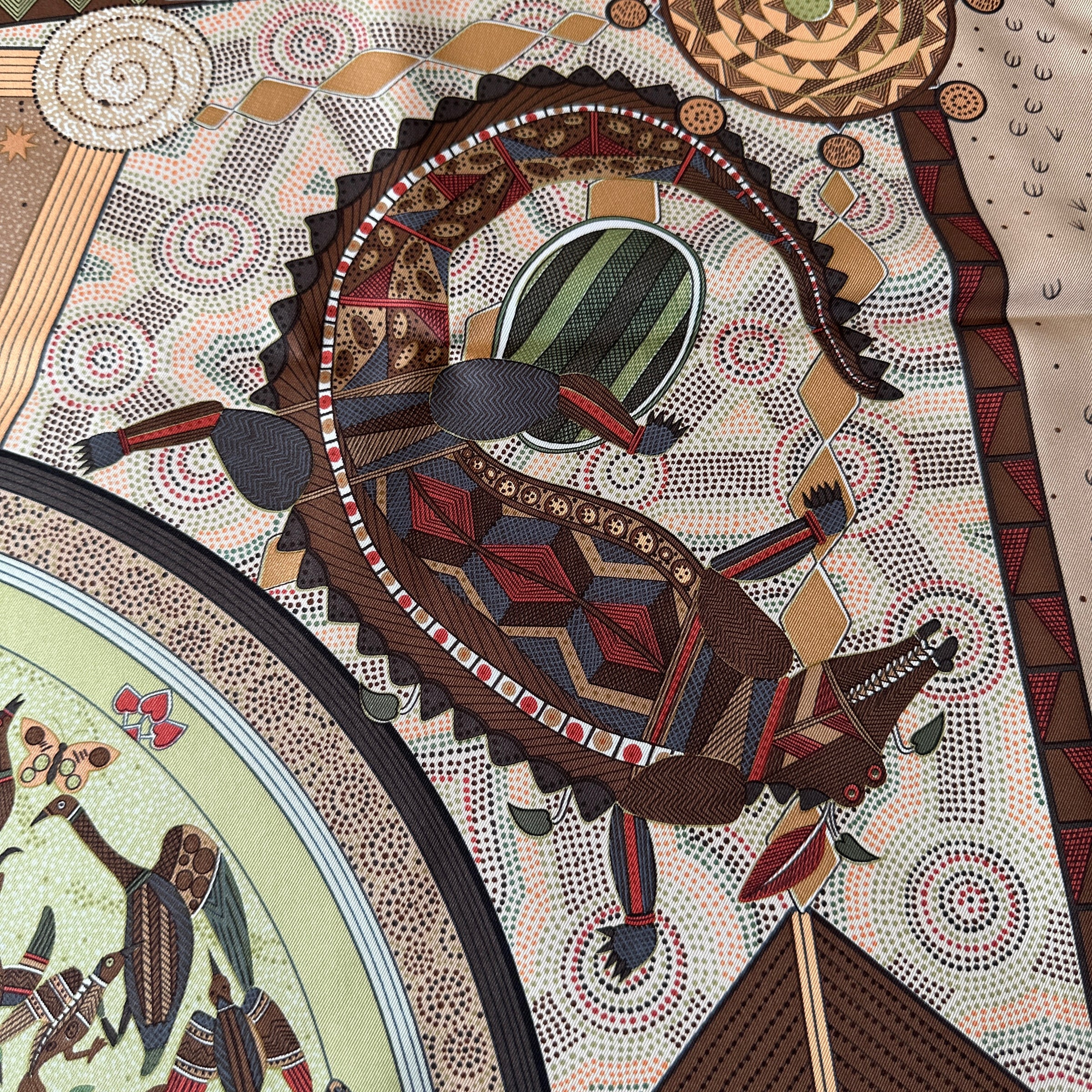 Rêve d'Australie - FOULARD HERMES 90CM